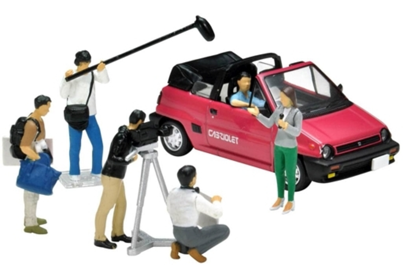1/64 Diorama Collection DioColle 64 #Car Snap 11a TV Crew