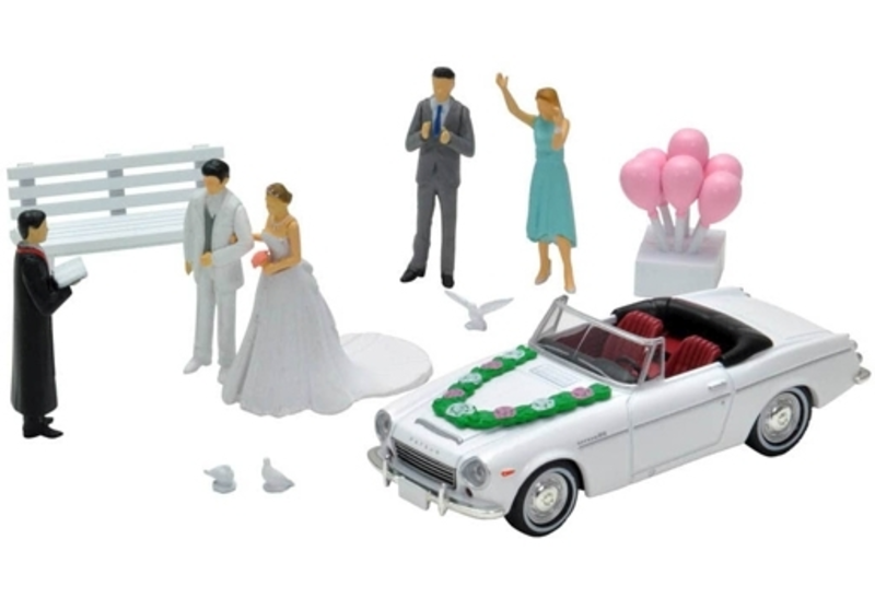 1/64 Diorama Collection Dio Colle 64 #Car Snap 13a Wedding