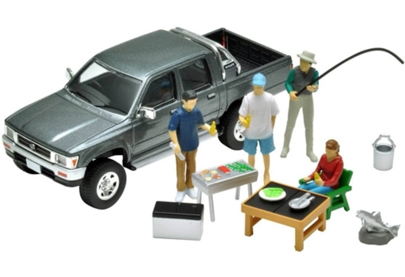 1/64 Diorama Collection DioColle 64 #Car Snap 14a BBQ2 (w/Toyota Hilux 4WD)