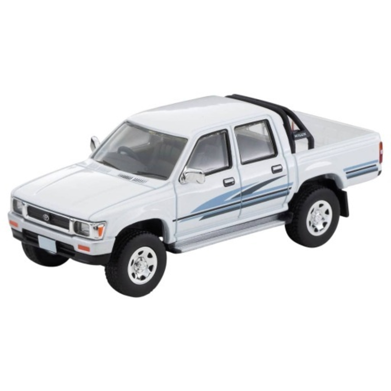 1/64 Tomica Limited Vintage NEO LV-N256b Toyota Hilux 4WD Pickup Double Cab SSR (White) '91 Model