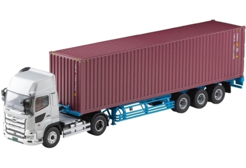 1/64 Tomica Limited Vintage NEO LV-N292a Hino Profia 40ft Marine Container Trailer (Toho Car Corporation TC36H1C34) (Silver)
